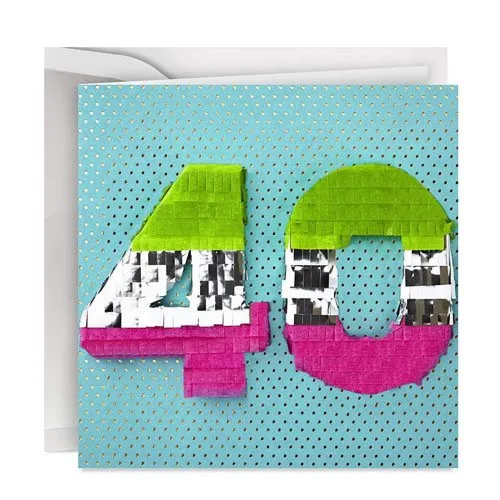 40th birthday card