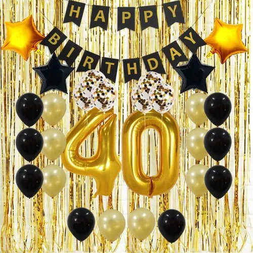 40th birthday decorations set