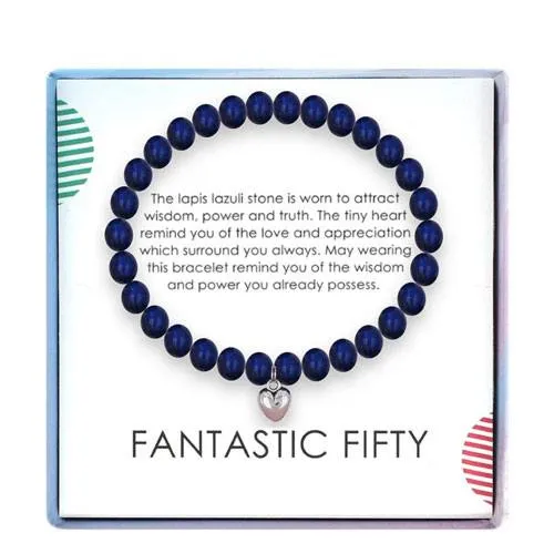 50th birthday bracelet