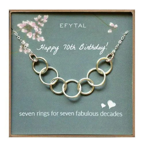 7 rings necklace gift