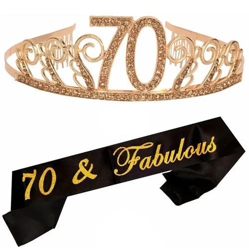 novelty tiara sash