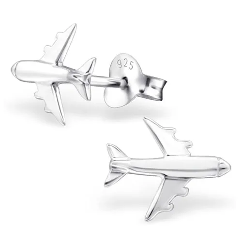 airplane stud earrings