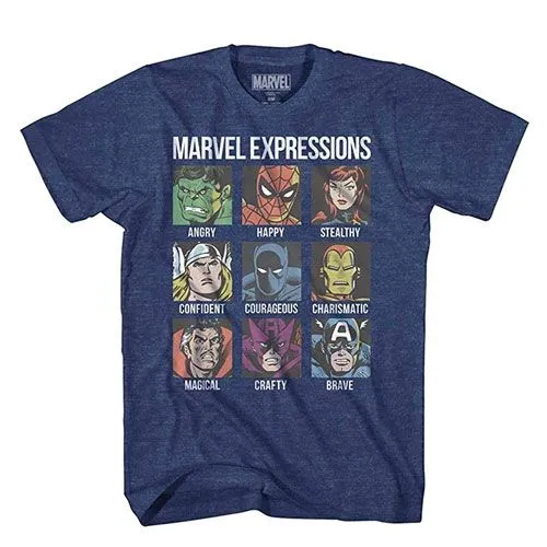 avengers expression moods t-shirt