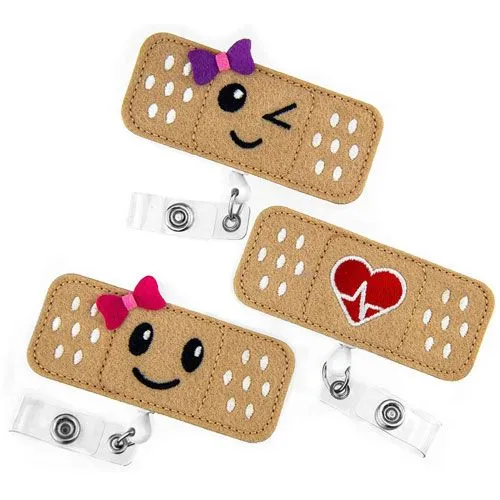 bandage badge reel holder