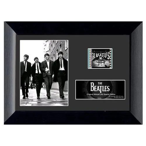 authentic beatles framed film cell