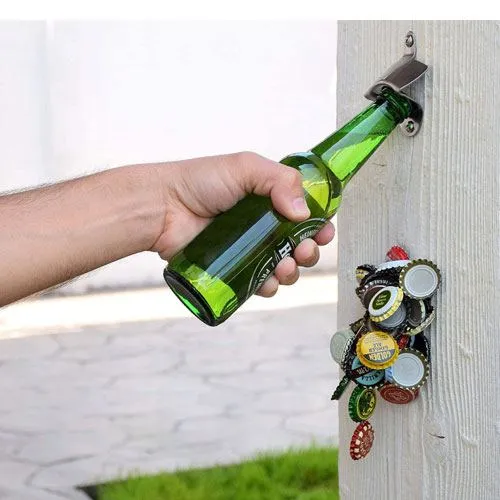 wall mounted beer bottle opener