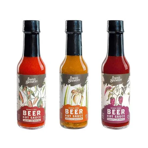 beer infused hot sauce pack