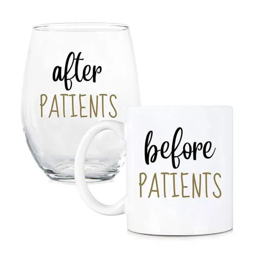 before & after patient cups
