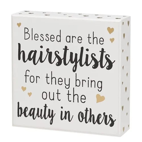blessed hairstylists sign