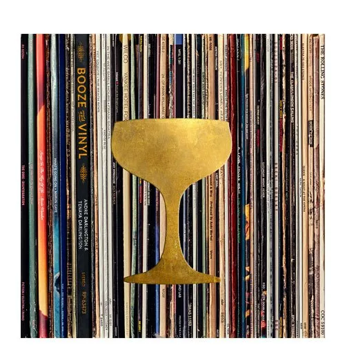 booze vinyl book present