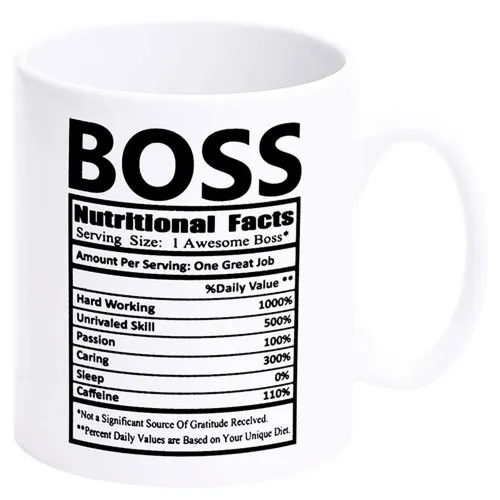 boss nutritional facts mug