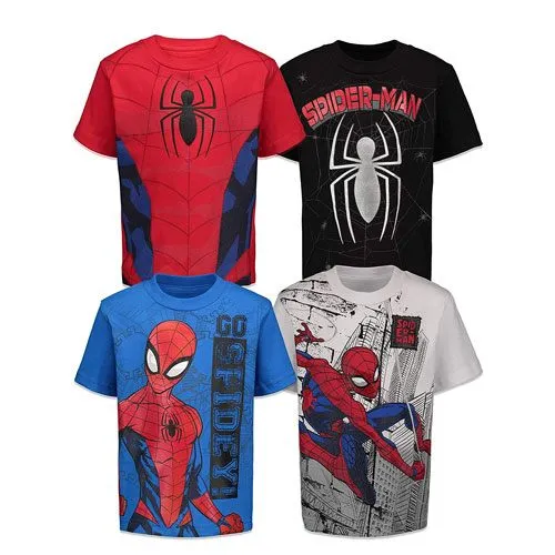 boys spiderman t-shirts set
