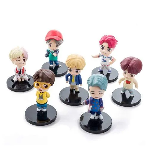 BTS k-pop cake figures