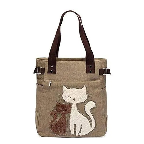 canvas zipper tote bag
