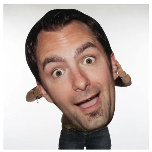 cardboard face cut out