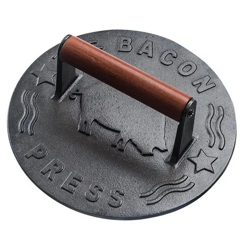 cast iron bacon press