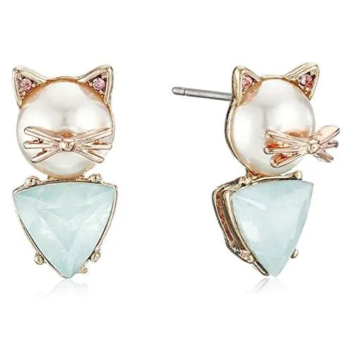 cat stud earrings