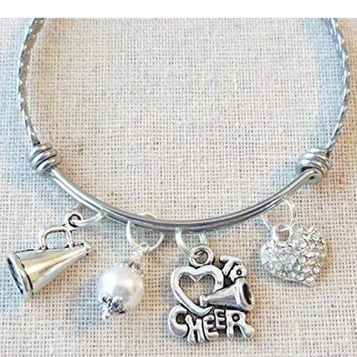 cheerleader charm bracelet