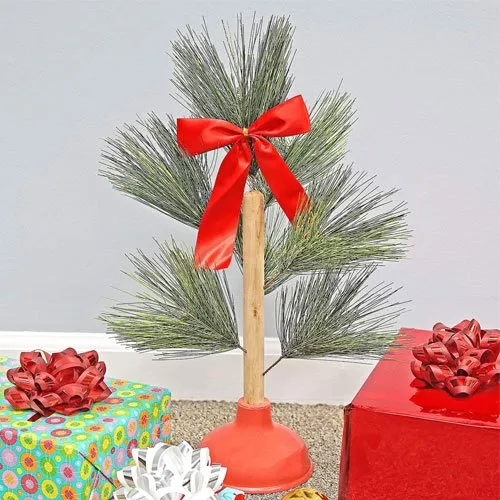 redneck christmas tree plunger