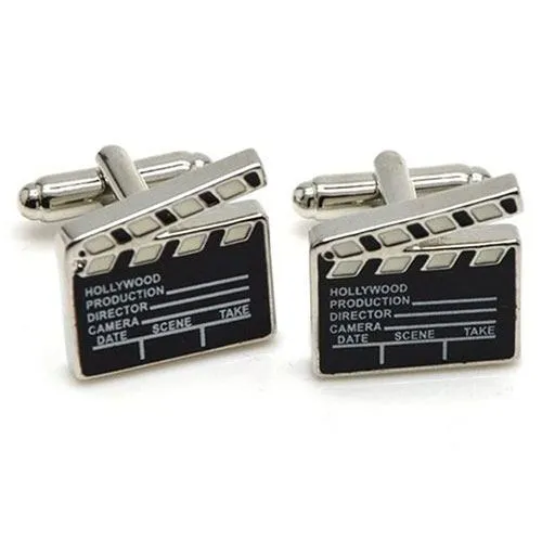clapper board cufflinks