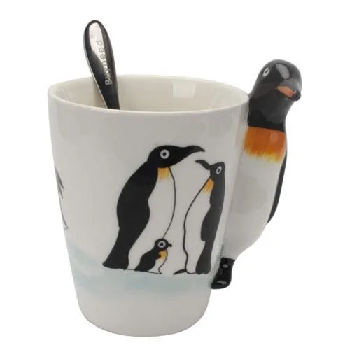 penguin coffee mug gift