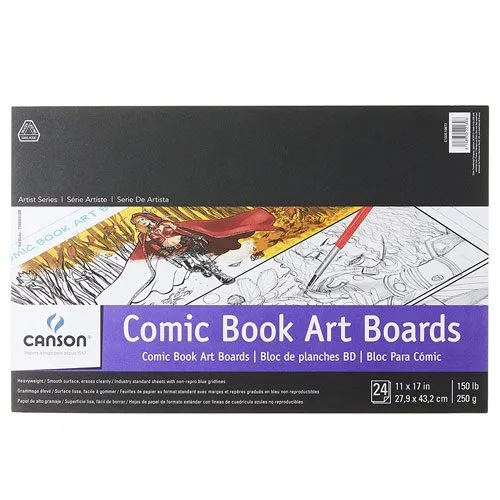 comic book art boards pad