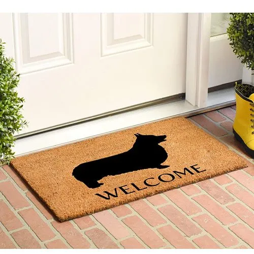 welsh corgi doormat