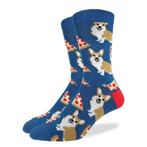 corgi pizza socks