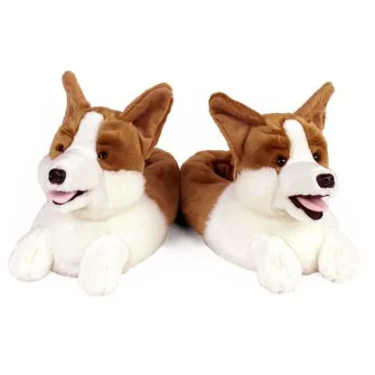 corgi slippers pair