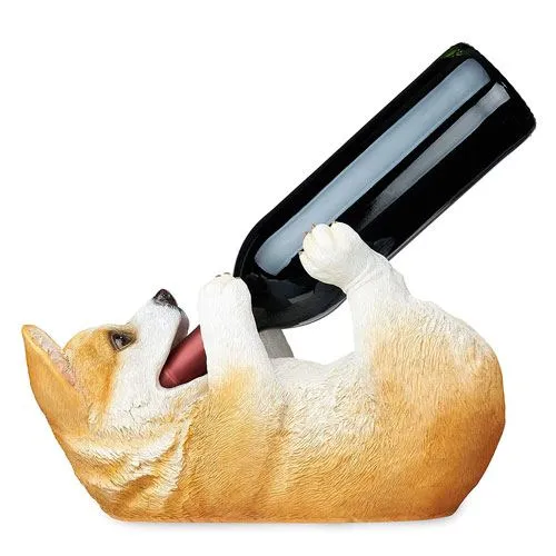 corgi wine bottle holder