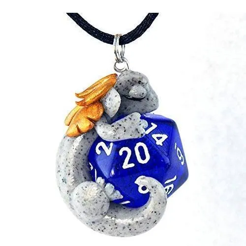 d20 dragon pendant
