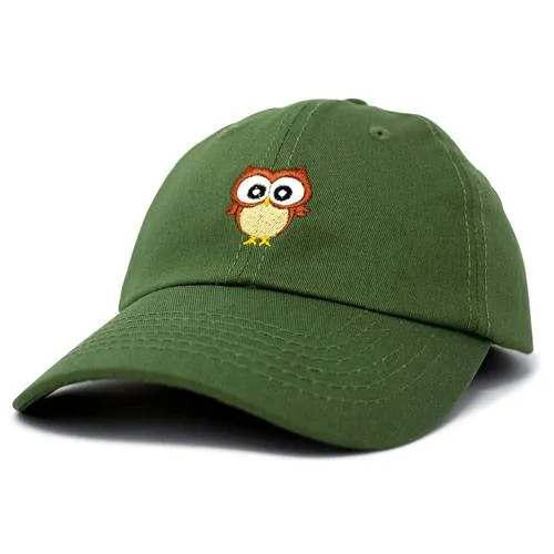 cute embroidered owl cap