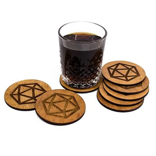 d20 coaster set