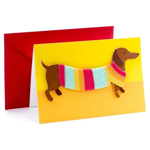 dachshund birthday card
