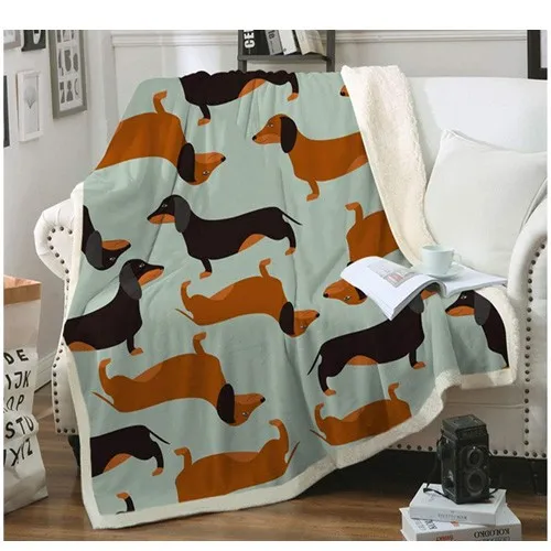 dachshund throw blanket