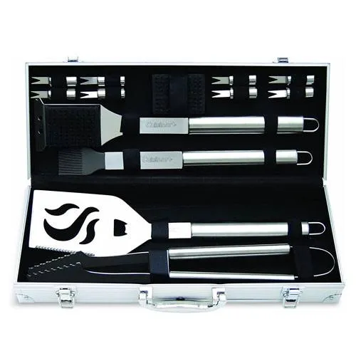 deluxe grill utensils set