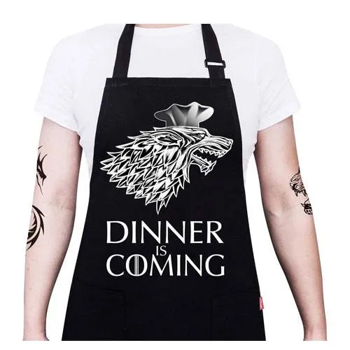 dinner is coming apron