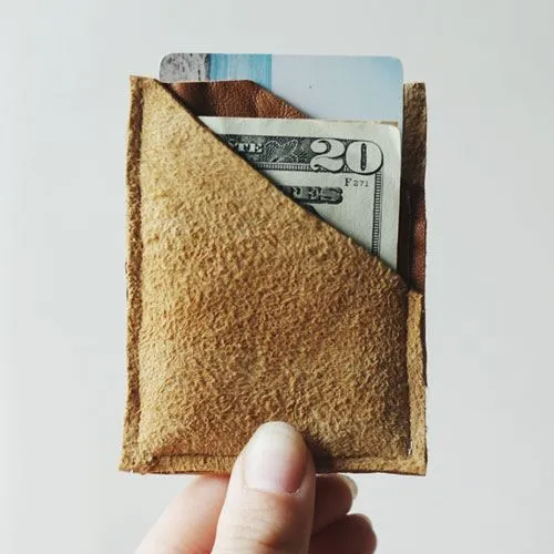 diy leather wallet