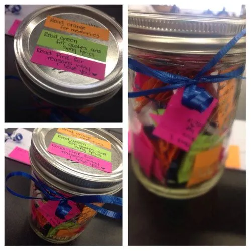 memories jar gift
