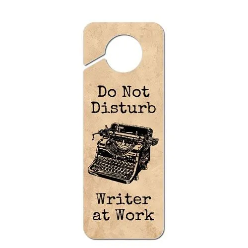do not disturb writer sign
