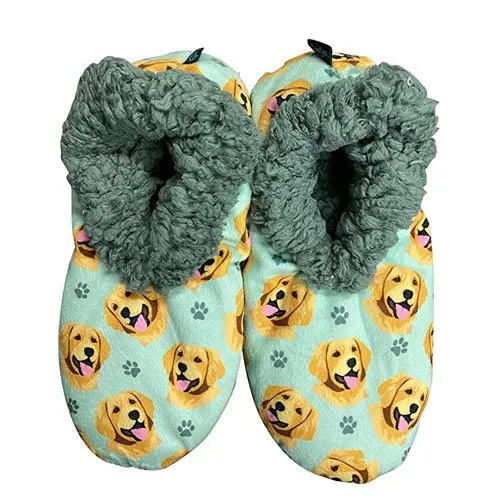dog pattern slippers