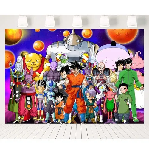 DBZ photography backdrop party supplies