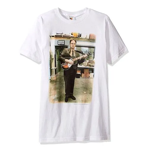 dwight schrute guitar t-shirt