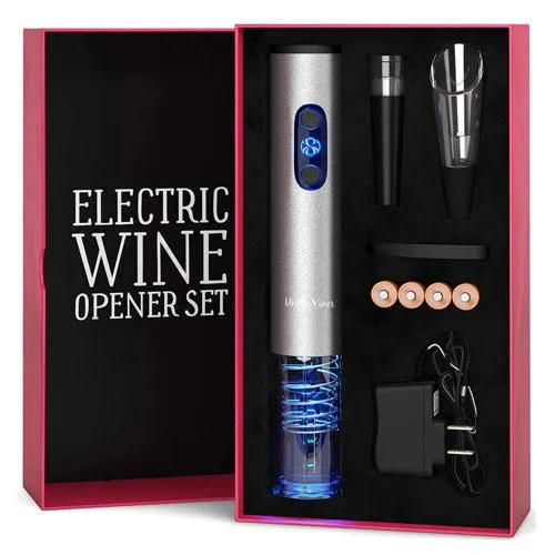 electric wine opener set