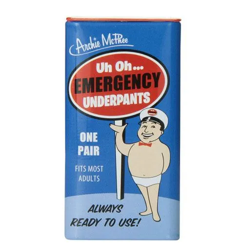 emergency underpants gag gift