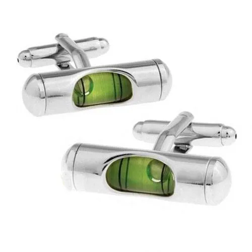 engineering spirit level cufflinks