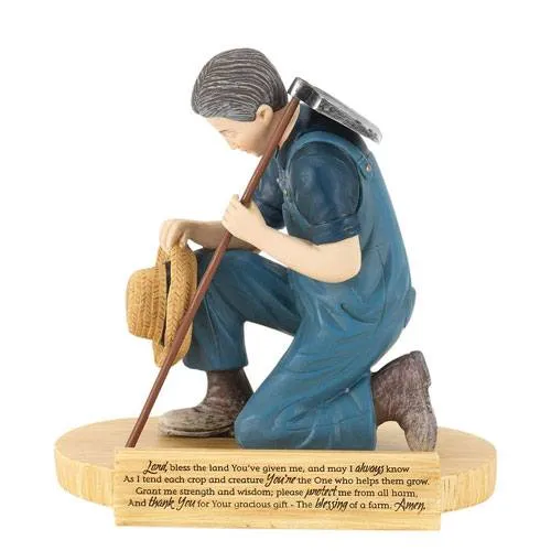 farmers prayer figurine