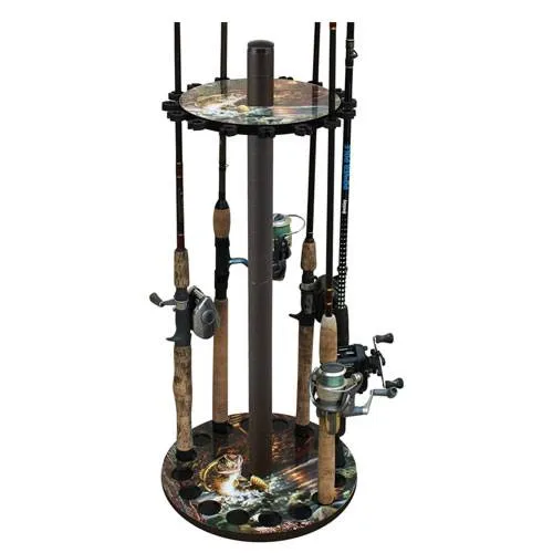 fishing rod storage rack
