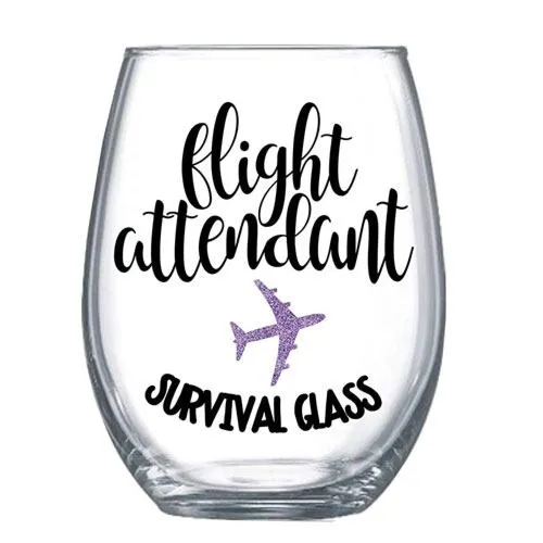 flight attendant survival glass