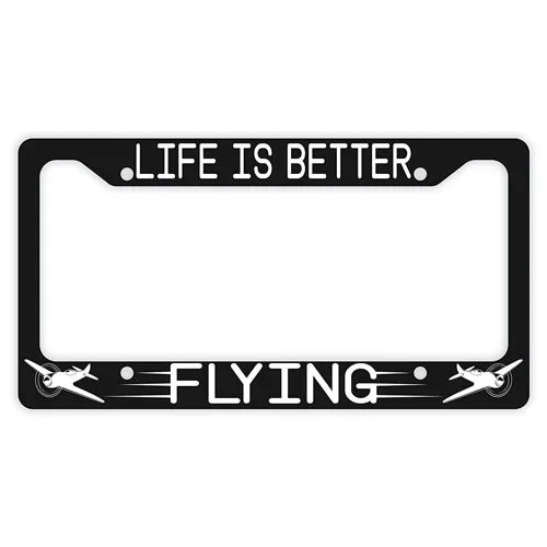 pilot license plate frame